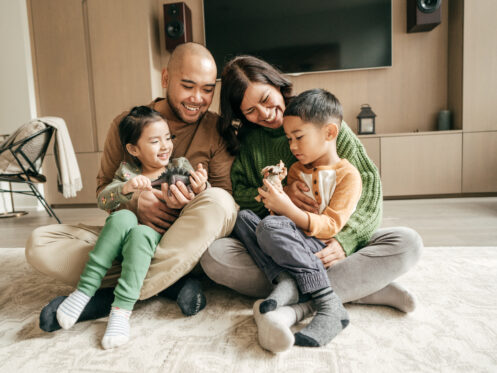 Family enjoying good indoor air quality in Yankton, SD