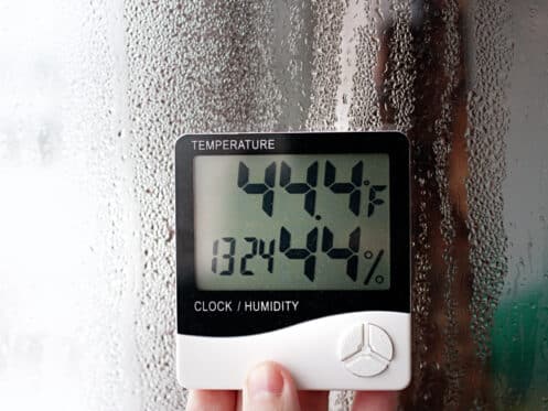 A humidity indicator in a Mid-West home.